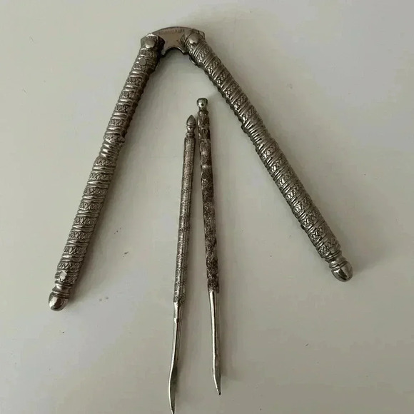 4/$50 stainless steel nutcracker and sea food  crab picker set - Picture 1 of 6